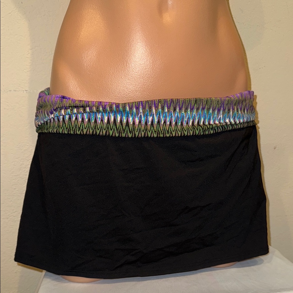 Nwt Kenneth Cole New York Skirted Bikini Bottom Swim Skirt